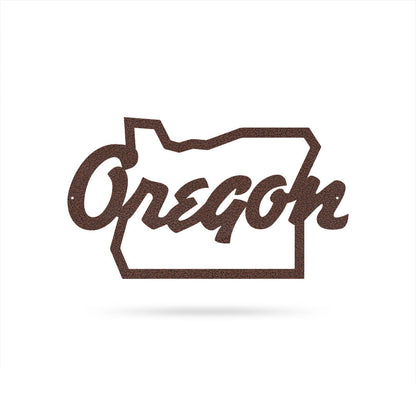 Oregon Metal Wall Art 9"x15" / Penny Vein - RealSteel Center