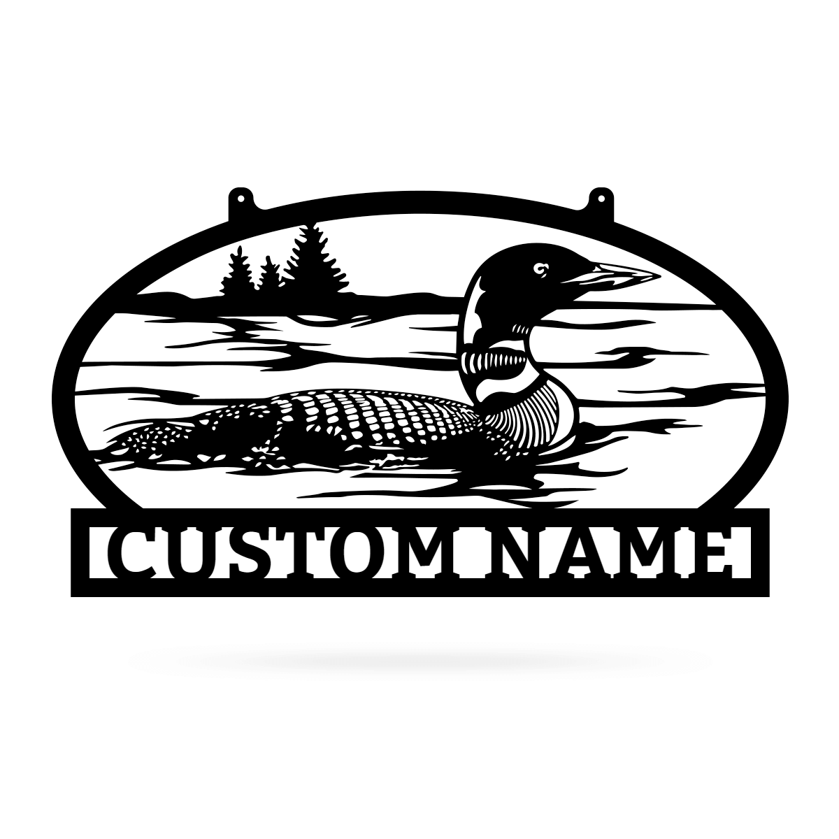 Outdoor Sign with Loon  - RealSteel Center