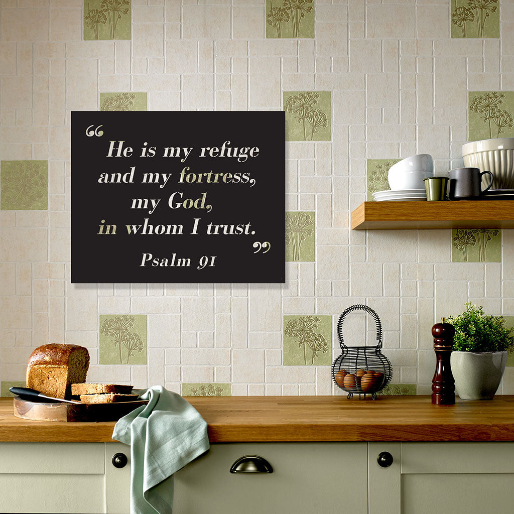 Psalm 91 Quote Wall Sign  - RealSteel Center