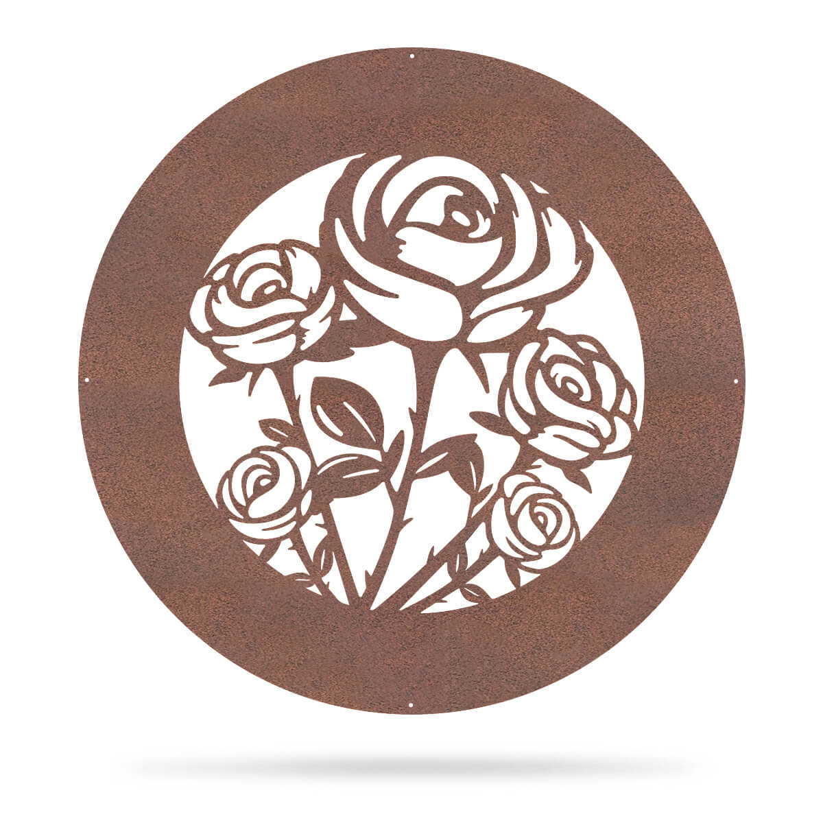 Rose Monogram 18" / Rust - RealSteel Center