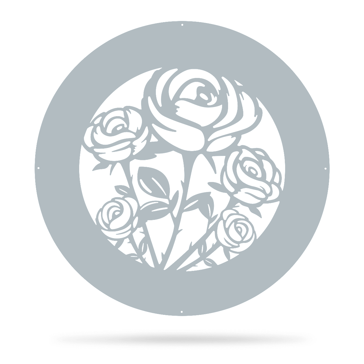 Rose Monogram 18" / Textured Silver - RealSteel Center