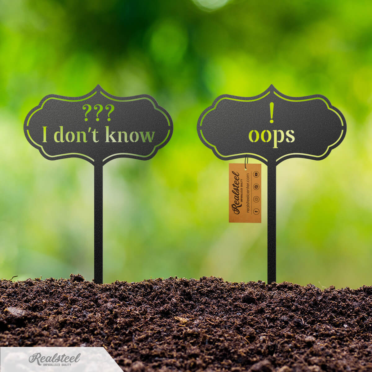 garden seed signs Elevate Your Gardens Appearance: Handcrafted Seed & Plant Markers – RealSteel Center