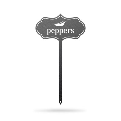 Seed & Plant Markers 6 x 11 / Black / Peppers - RealSteel Center