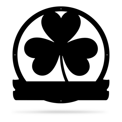 Shamrock Monogram 18" / Black - RealSteel Center