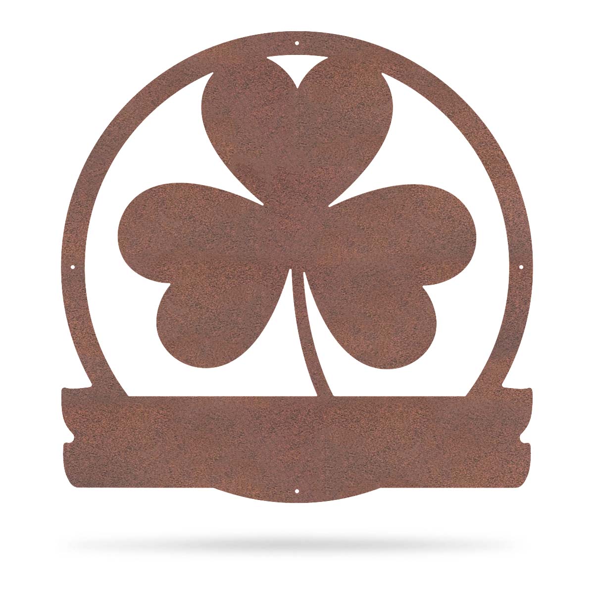 Shamrock Monogram 18" / Rust - RealSteel Center