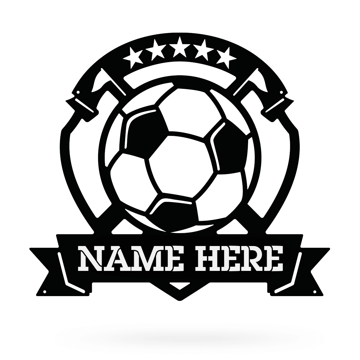 Soccer Ball Monogram  - RealSteel Center