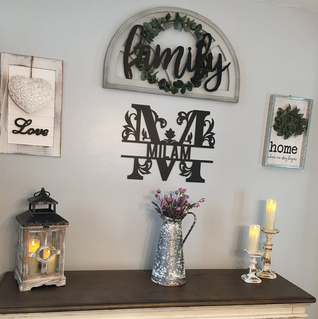 Split Letter Name Monogram - RealSteel Center