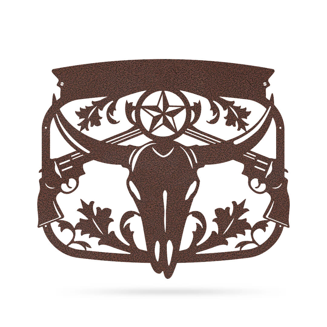 Texas Longhorn Monogram 18"x22" / Penny Vein - RealSteel Center