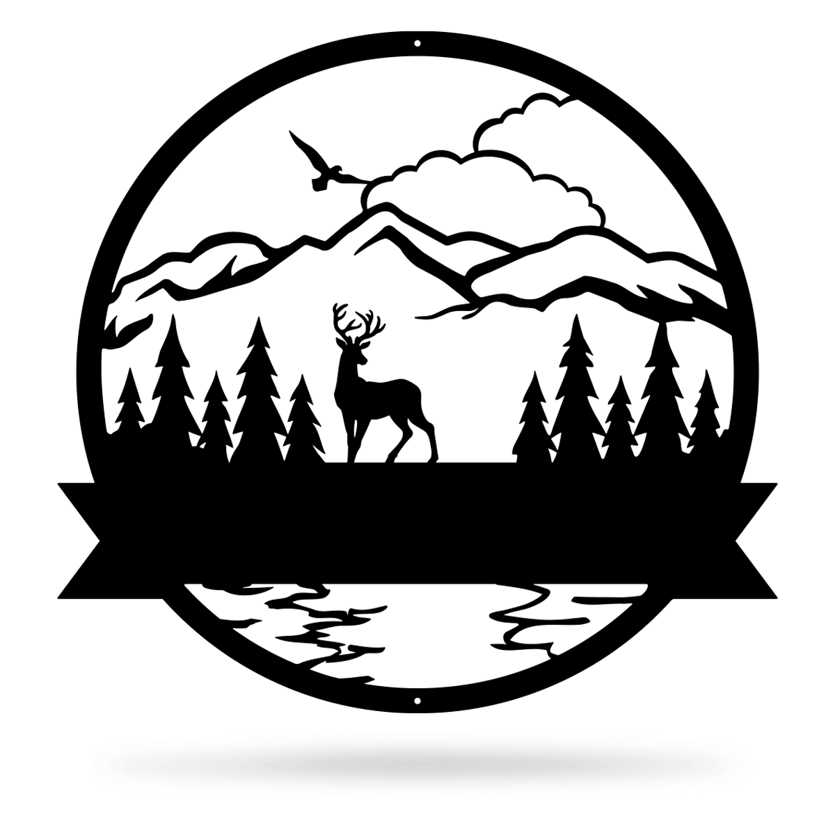 The Great Outdoors Monogram 18" / Black - RealSteel Center