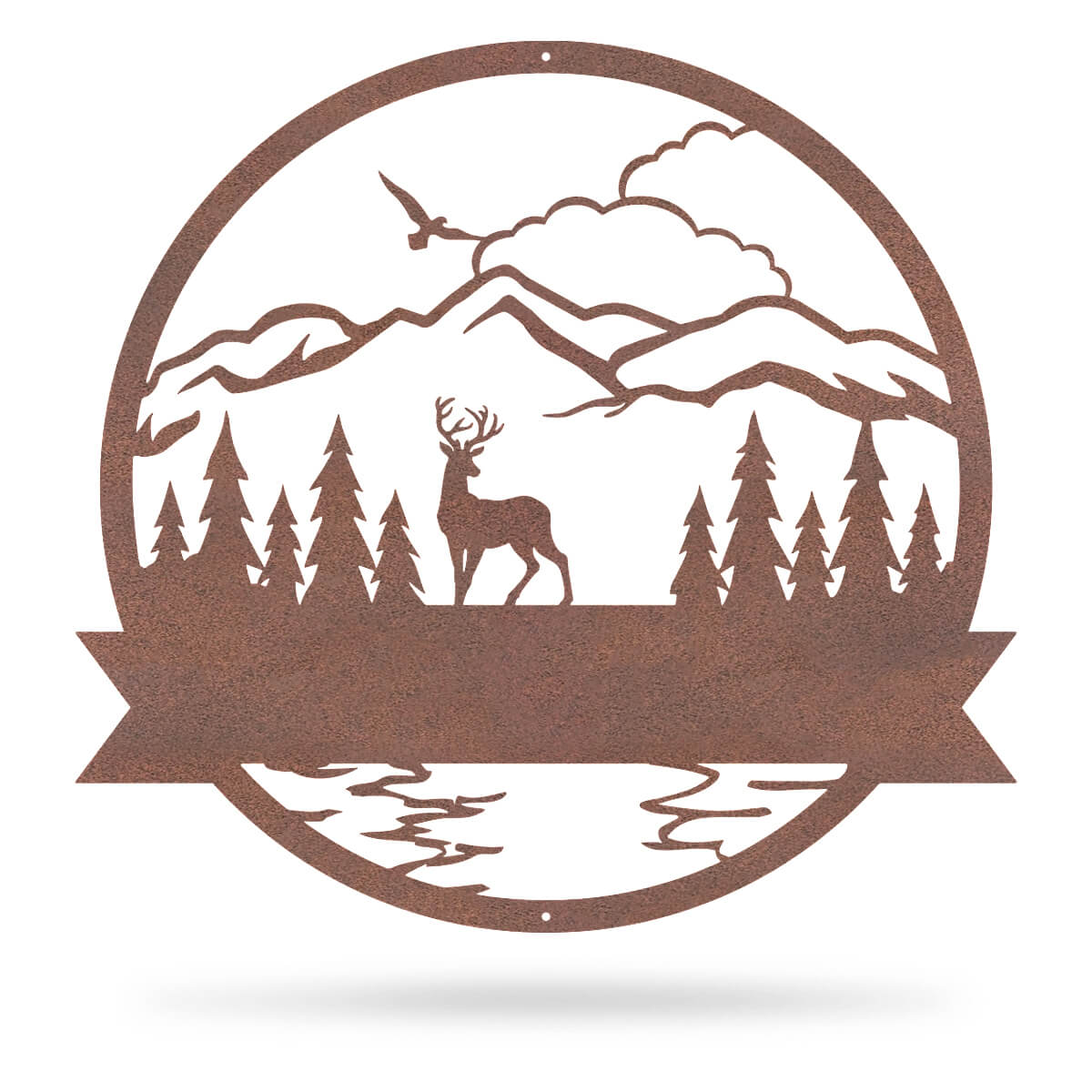 The Great Outdoors Monogram 18" / Rust - RealSteel Center