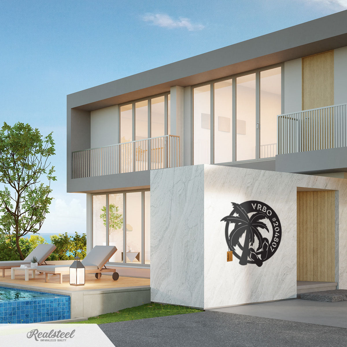 Tropical Oasis Monogram  - RealSteel Center