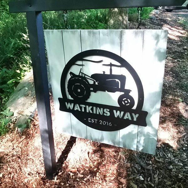 Vintage Tractor Monogram  - RealSteel Center