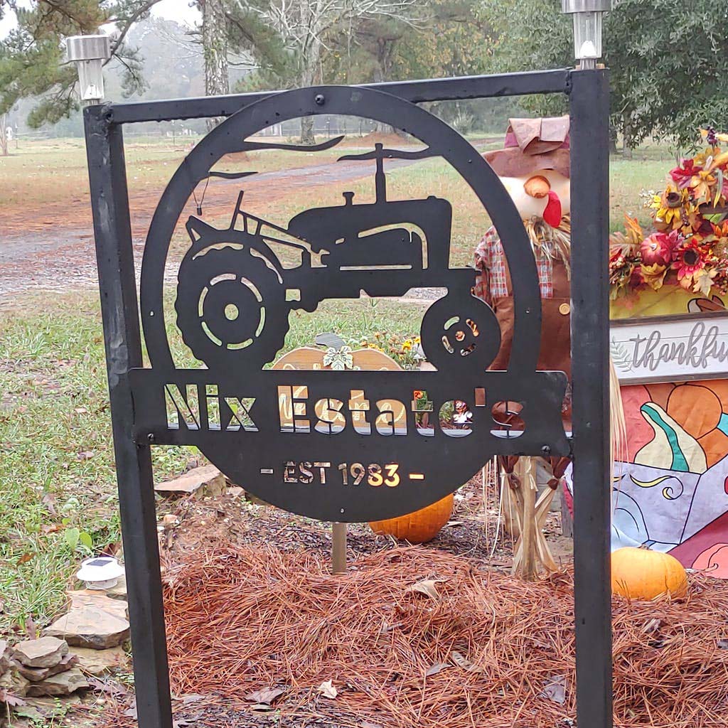 Vintage Tractor Monogram  - RealSteel Center