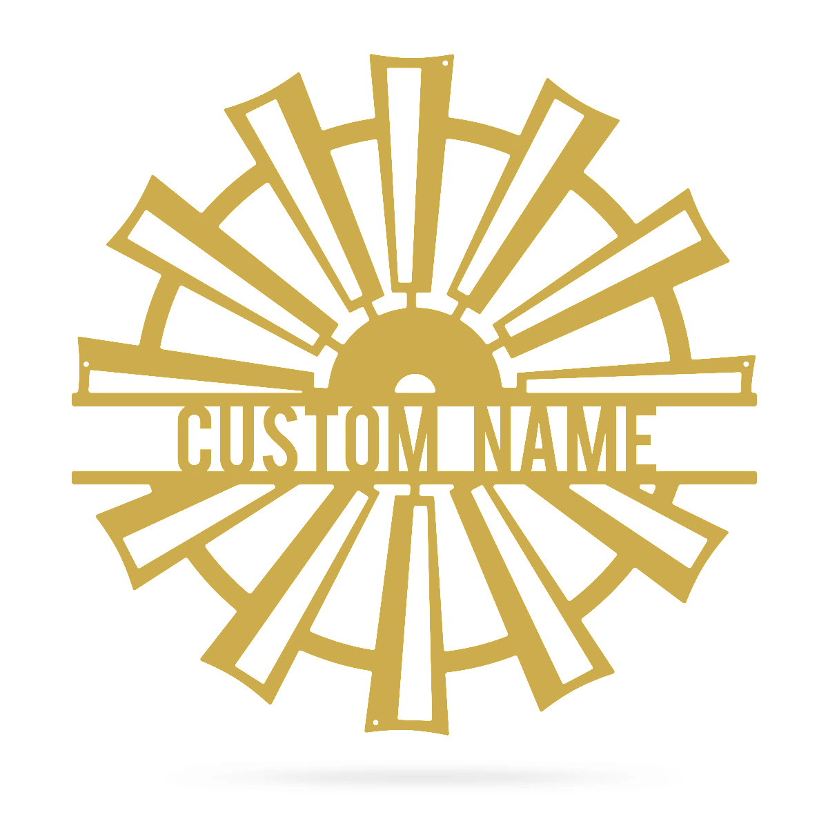 Windmill Monogram 12" / Gold - RealSteel Center