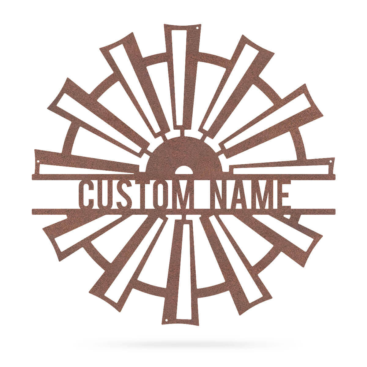 Windmill Monogram 12" / Rust - RealSteel Center