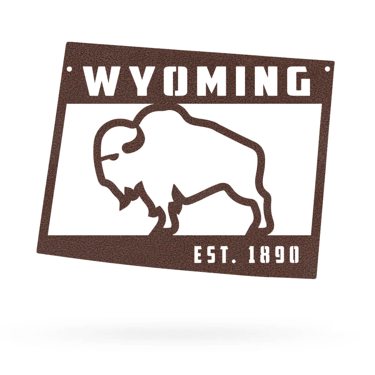 Wyoming State Metal Décor Small 12"x15" / Penny Vein - RealSteel Center