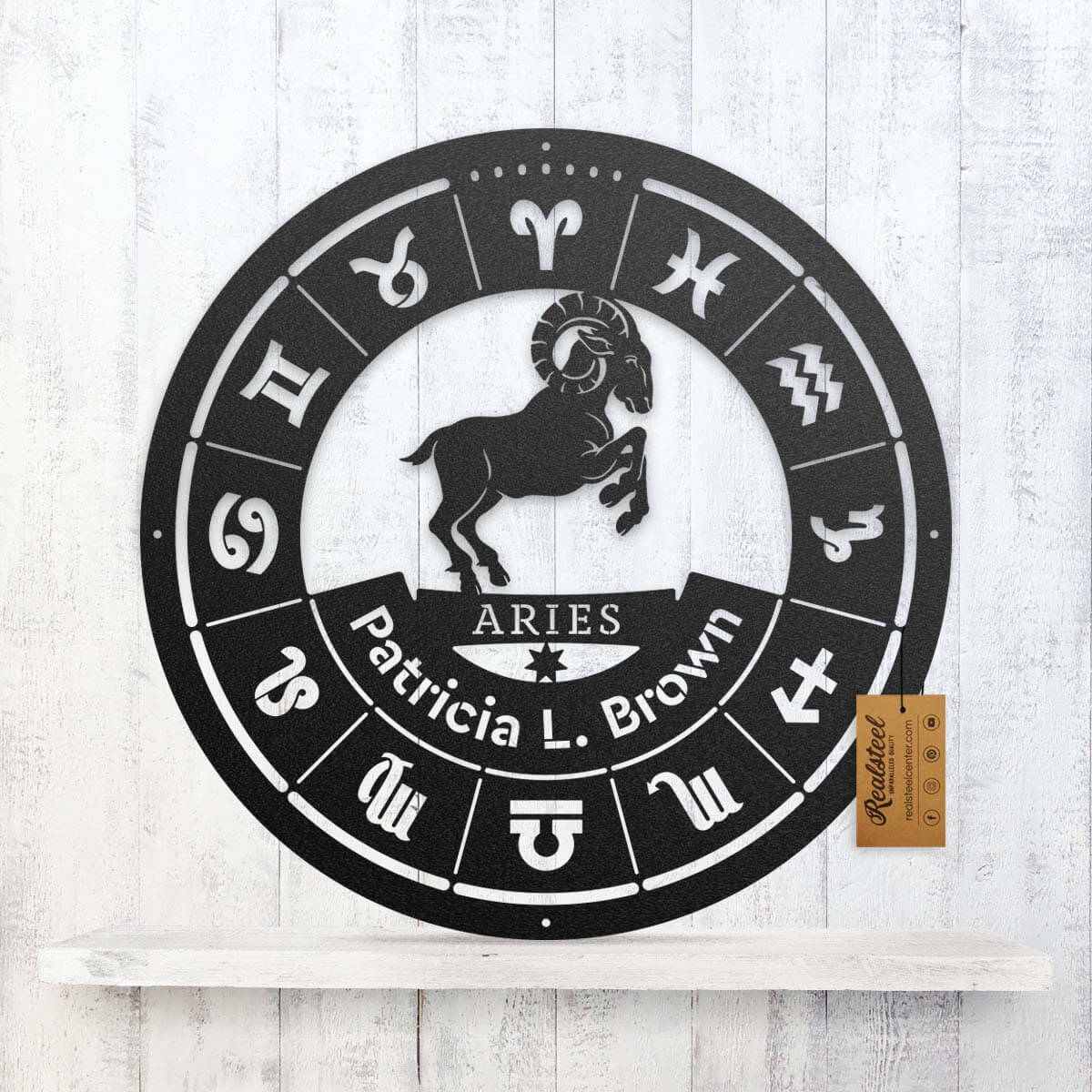 Aries - Zodiac Monogram  - RealSteel Center