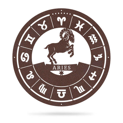 Aries - Zodiac Monogram 14" / Penny Vein - RealSteel Center