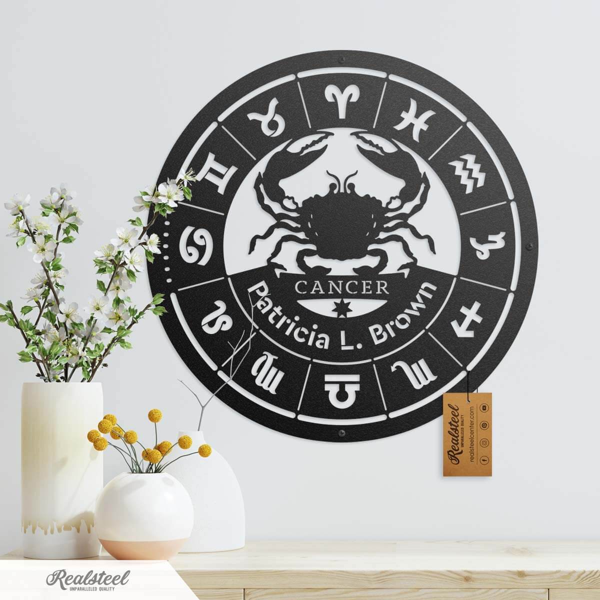 Cancer - Zodiac Monogram  - RealSteel Center