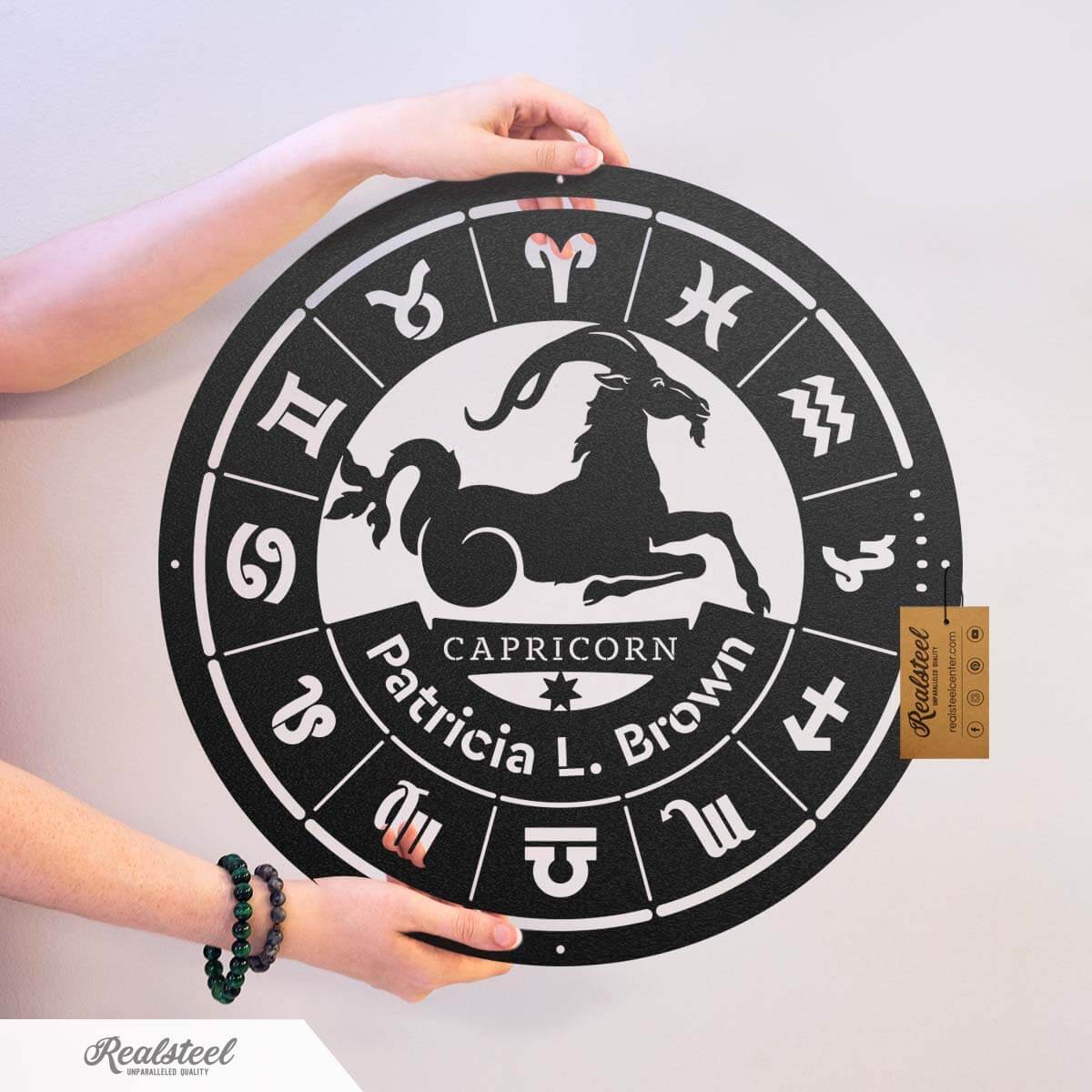 Capricorn - Zodiac Monogram  - RealSteel Center