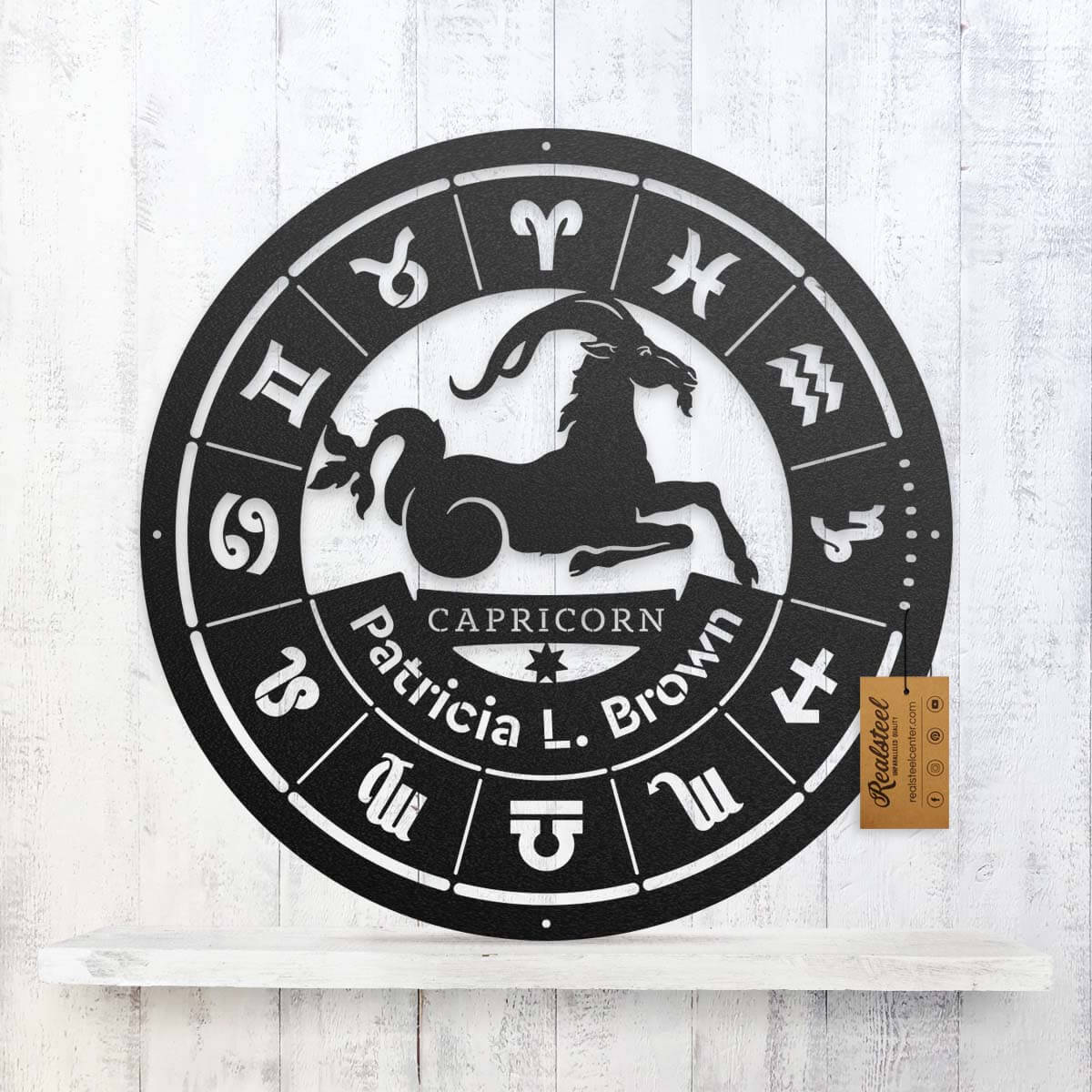 Capricorn - Zodiac Monogram  - RealSteel Center
