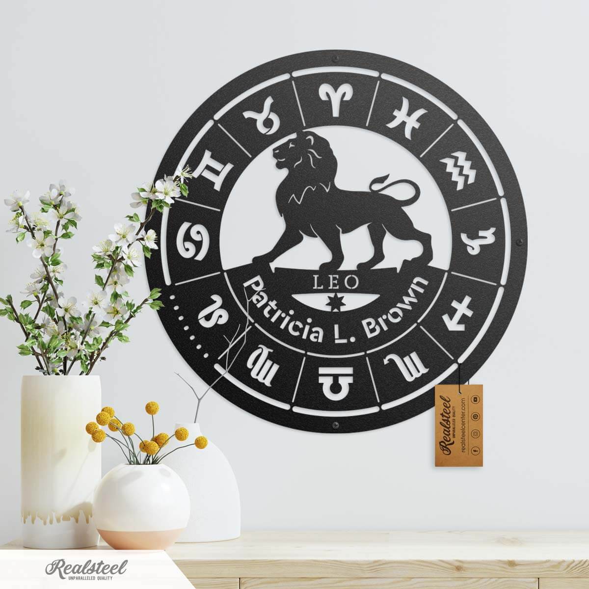 Leo - Zodiac Monogram  - RealSteel Center