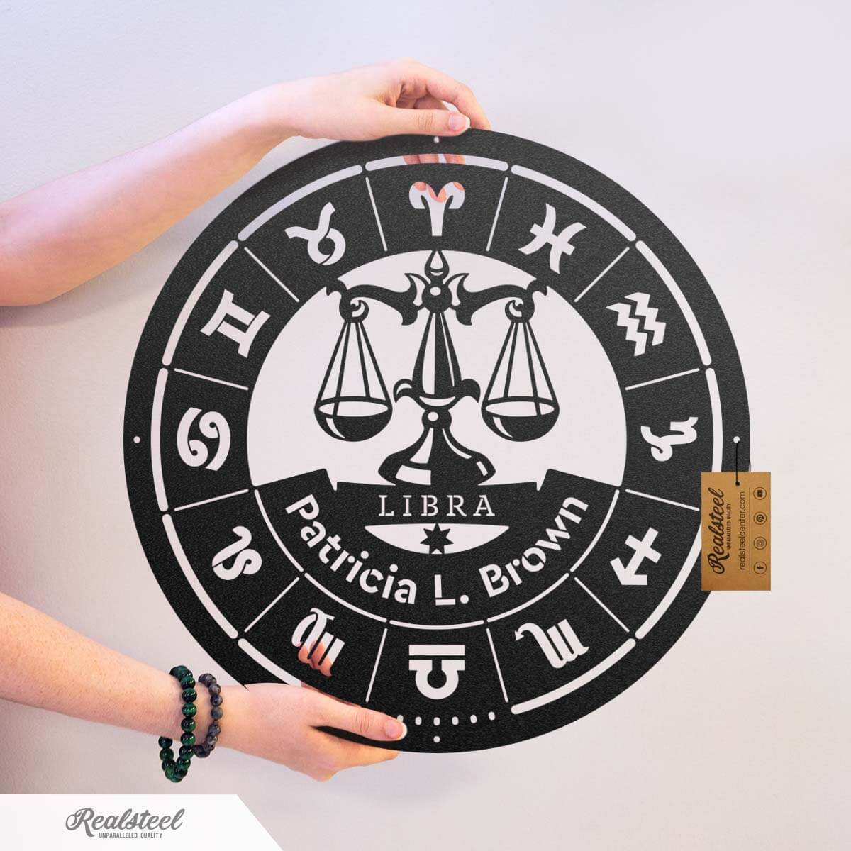 Libra - Zodiac Monogram  - RealSteel Center