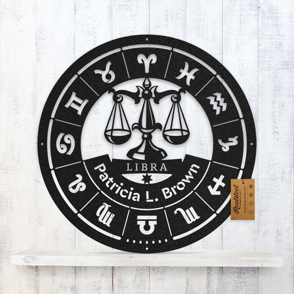 Libra - Zodiac Monogram  - RealSteel Center