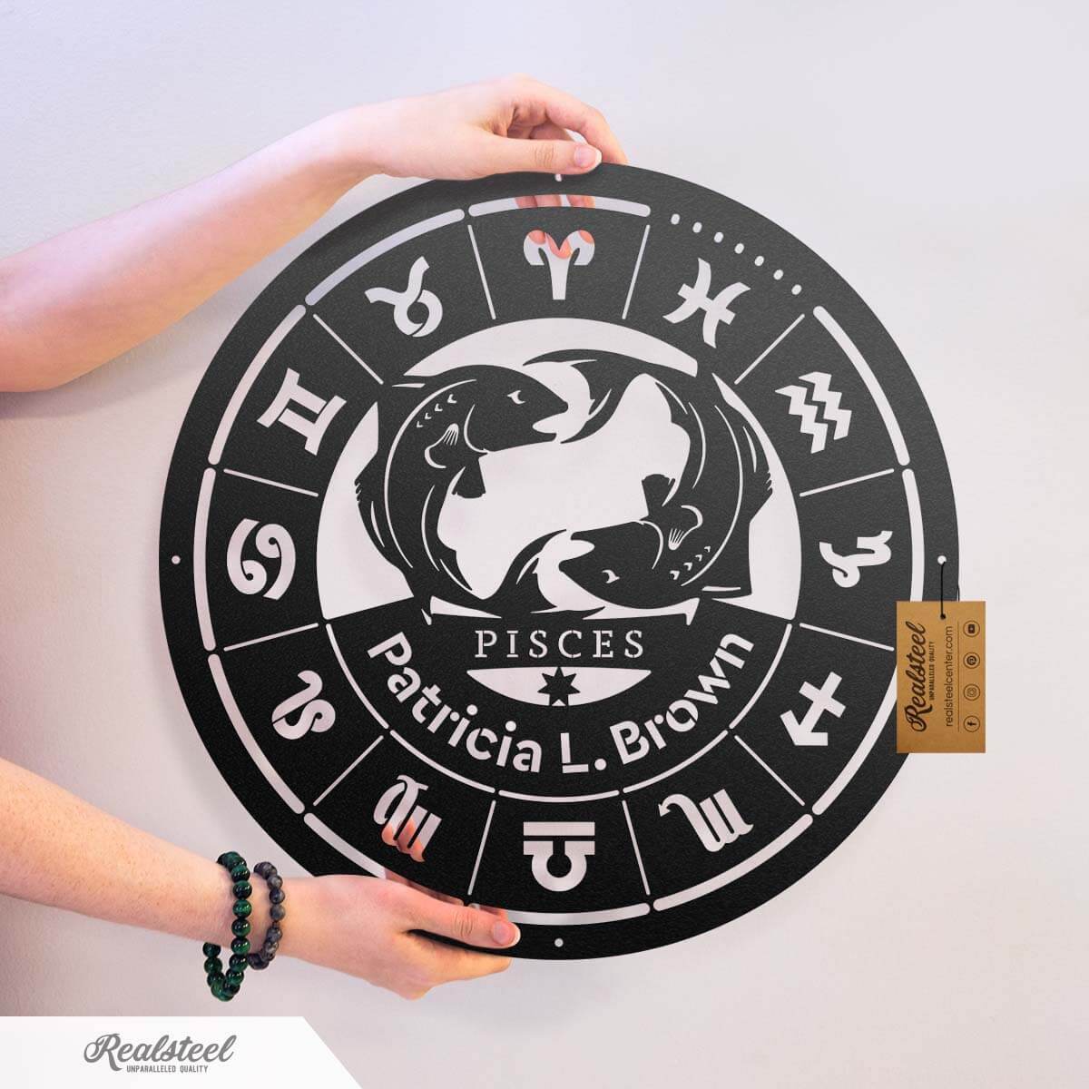 Pisces - Zodiac Monogram  - RealSteel Center