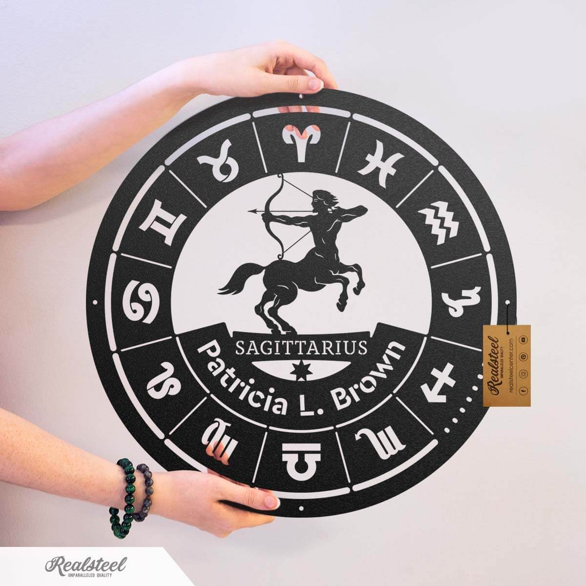 Sagittarius - Zodiac Monogram  - RealSteel Center