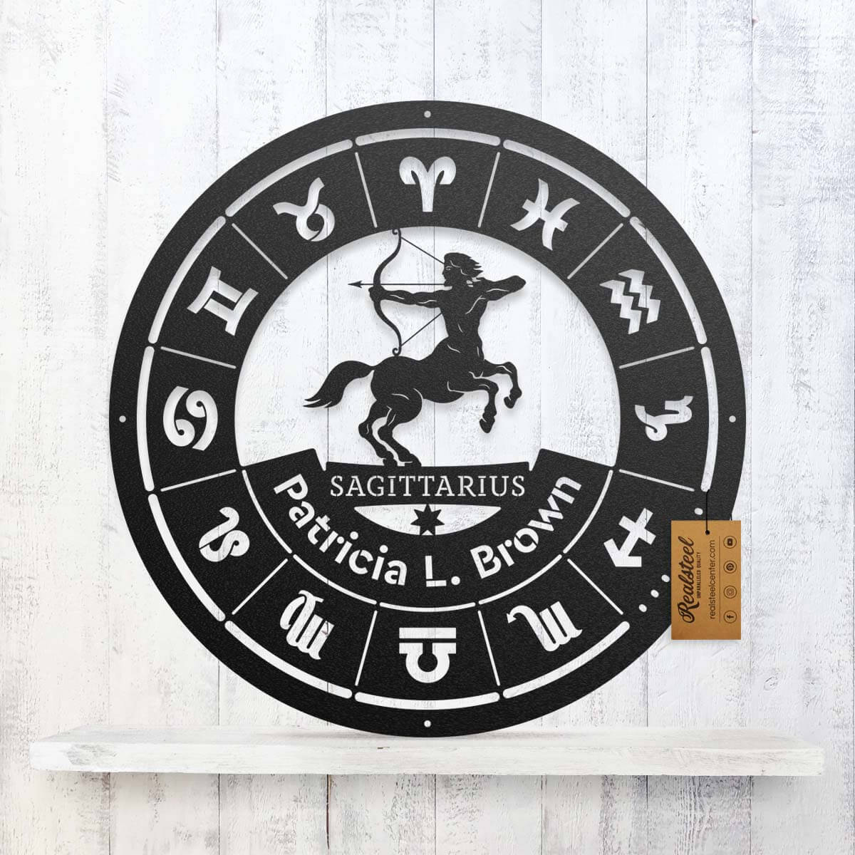 Sagittarius - Zodiac Monogram  - RealSteel Center