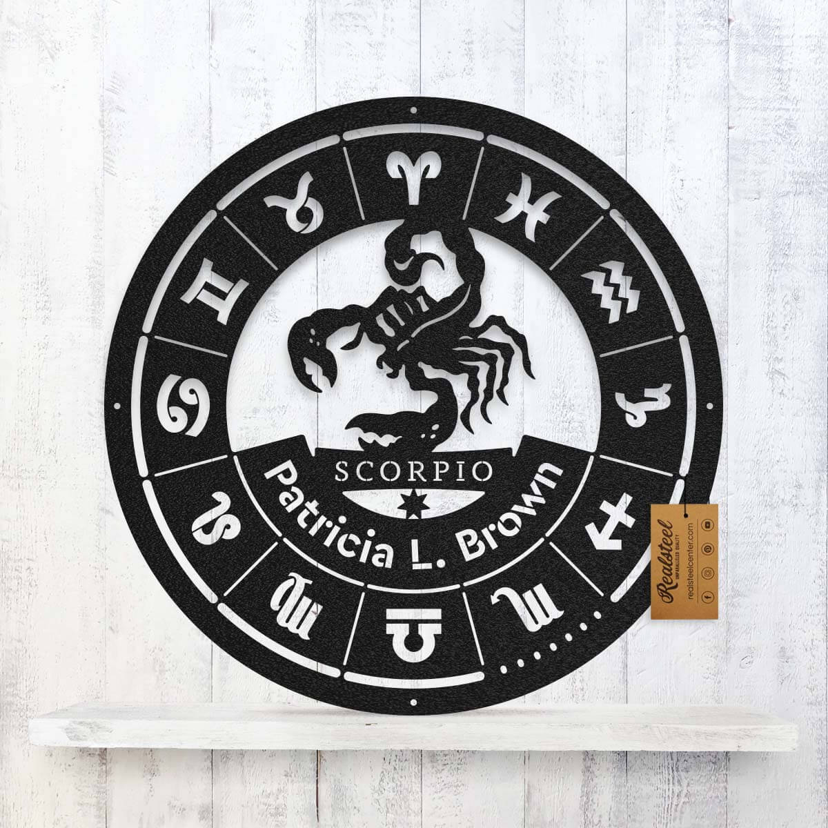 Scorpio - Zodiac Monogram  - RealSteel Center