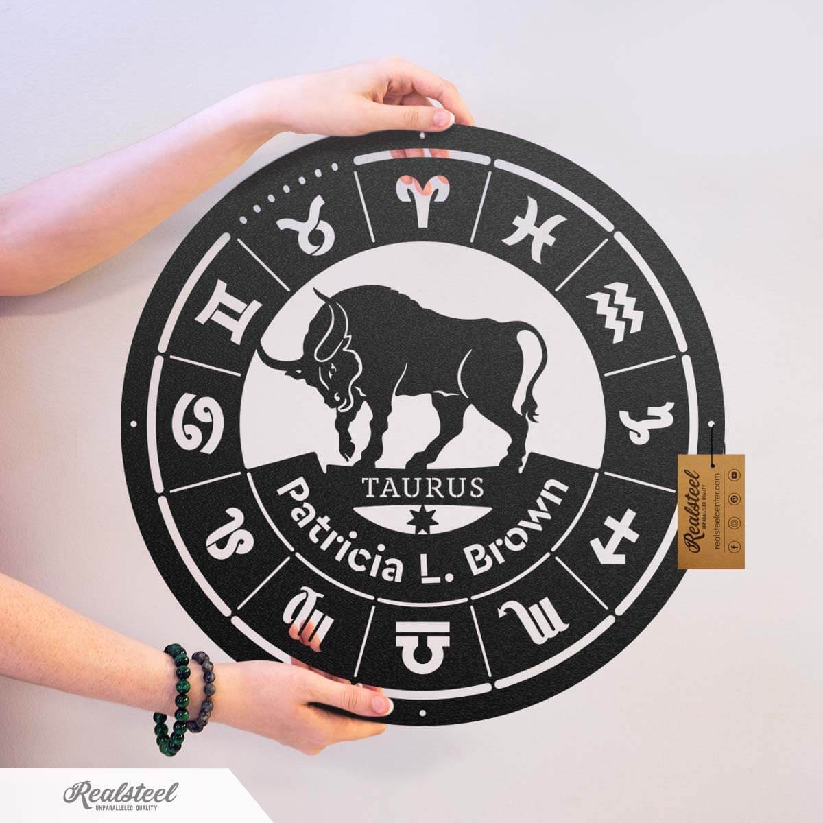 Taurus - Zodiac Monogram  - RealSteel Center