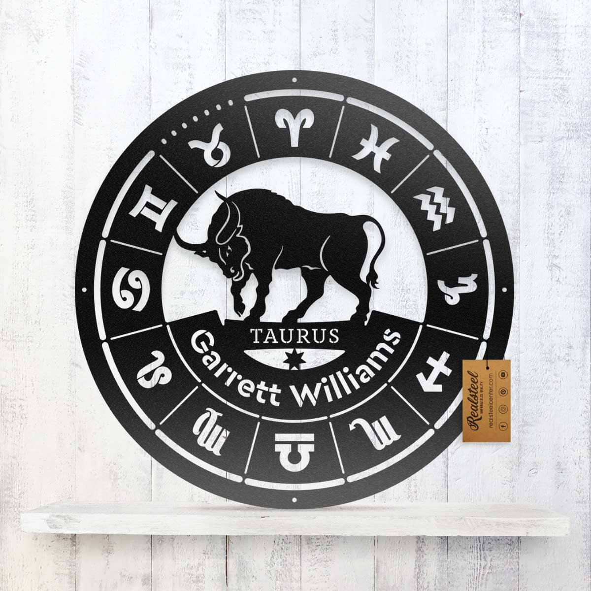Taurus - Zodiac Monogram  - RealSteel Center