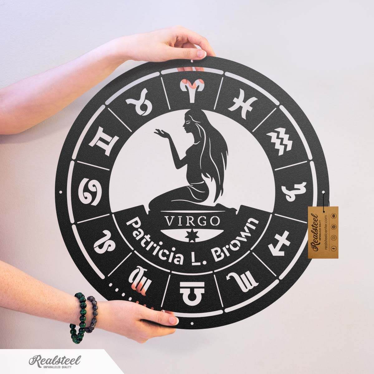 Virgo - Zodiac Monogram  - RealSteel Center