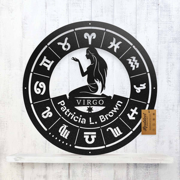 Virgo - Zodiac Monogram  - RealSteel Center
