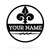 Fleur-de-Lis Monogram 14" / Black - RealSteel Center
