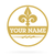 Fleur-de-Lis Monogram 14" / Gold - RealSteel Center