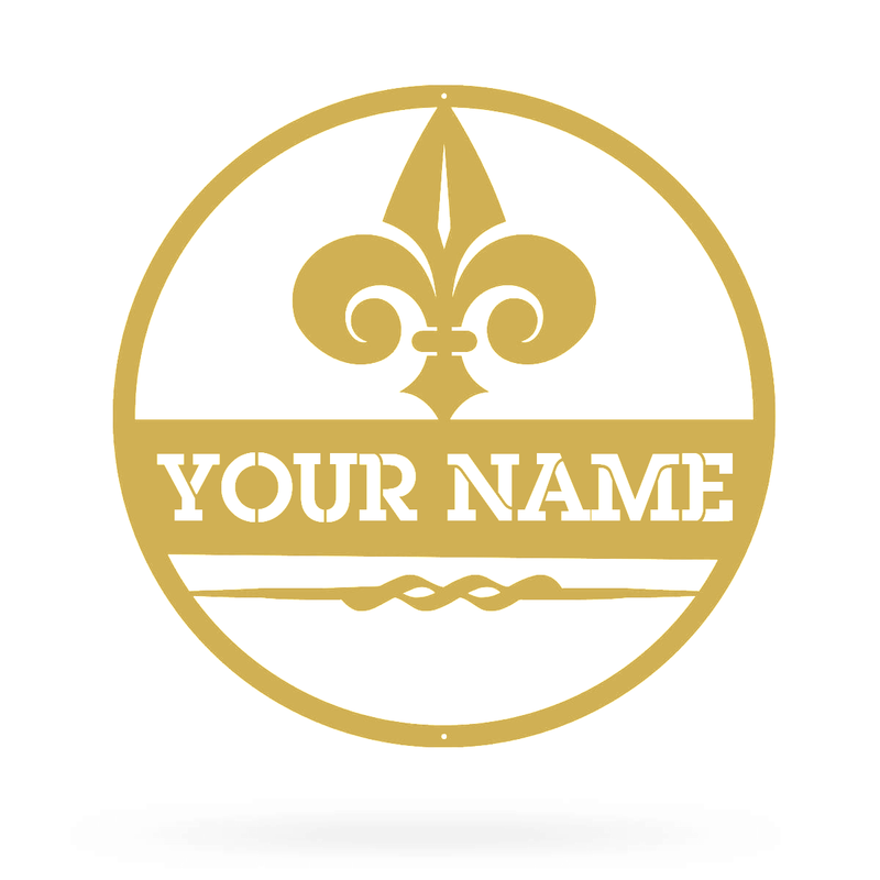 Large Fleur-de-Lis Monogram Wall Art to Display in Your Quaint Home ...