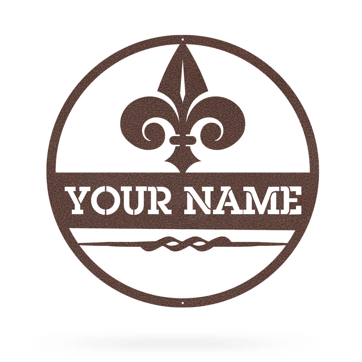 Fleur-de-Lis Monogram 14" / Penny Vein - RealSteel Center