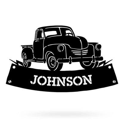 Pickup Truck Monogram – Personalized Decor for Auto Enthusiasts - RealSteel Center
