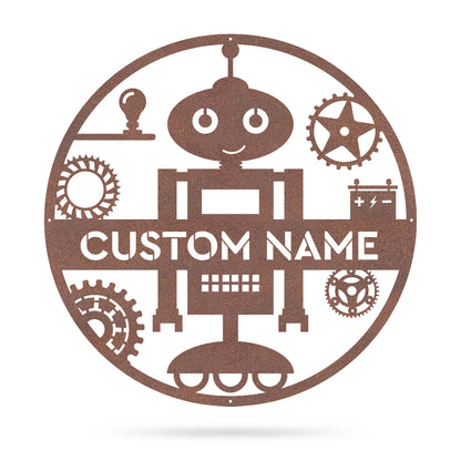 Robot Monogram 18" / Rust - RealSteel Center
