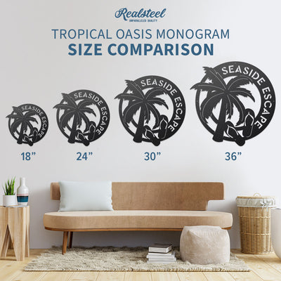 Tropical Oasis Monogram  - RealSteel Center