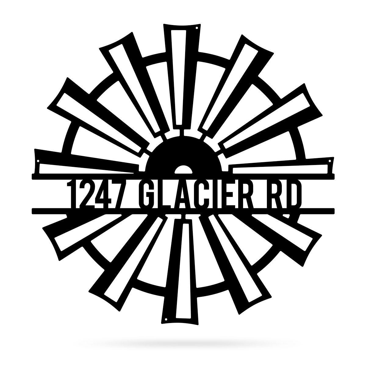 Windmill Monogram 12" / Black - RealSteel Center