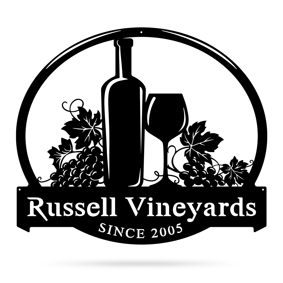 Tuscany Wine Monogram  - RealSteel Center