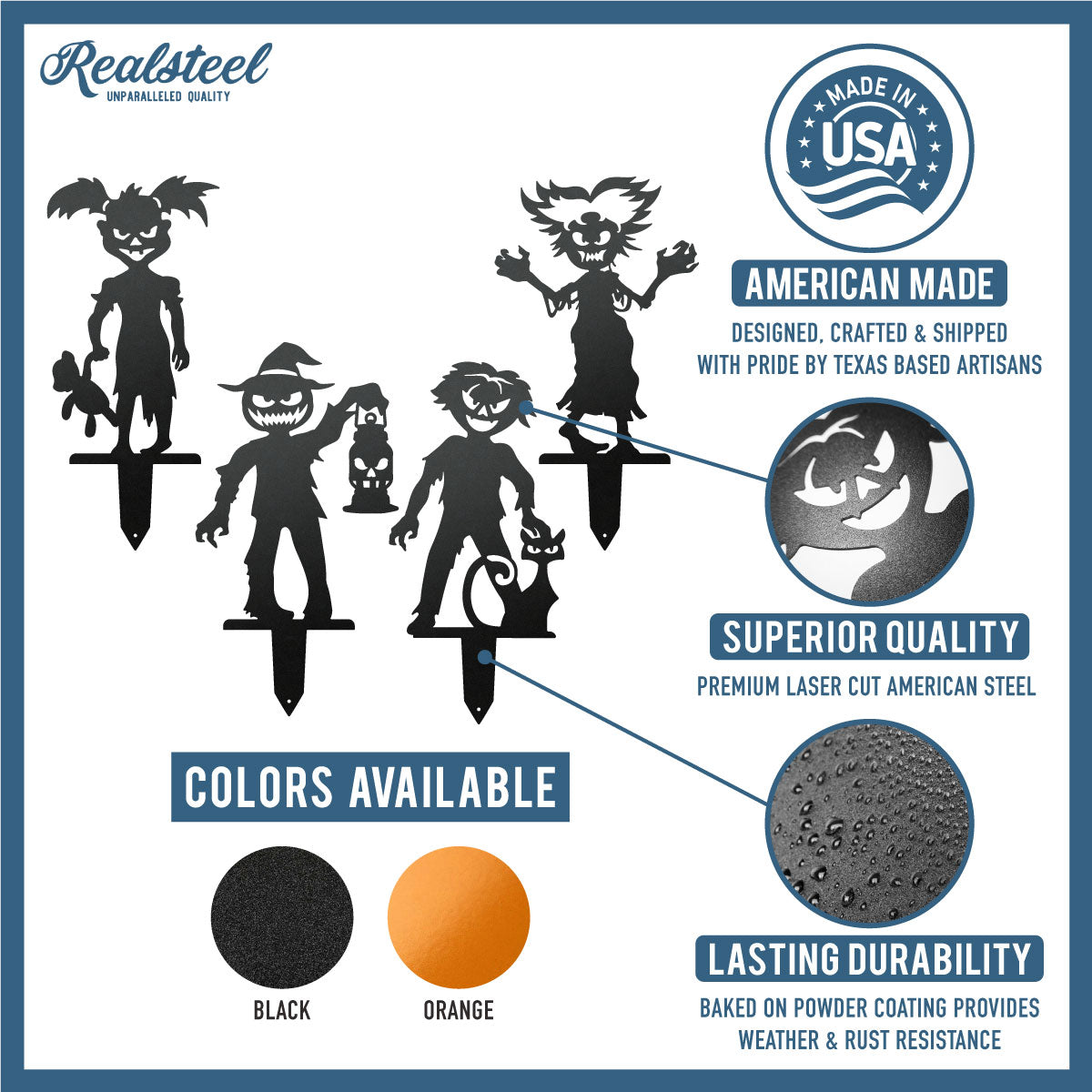 Garden Art - Halloween Ghoulies 4-pack - RealSteel Center