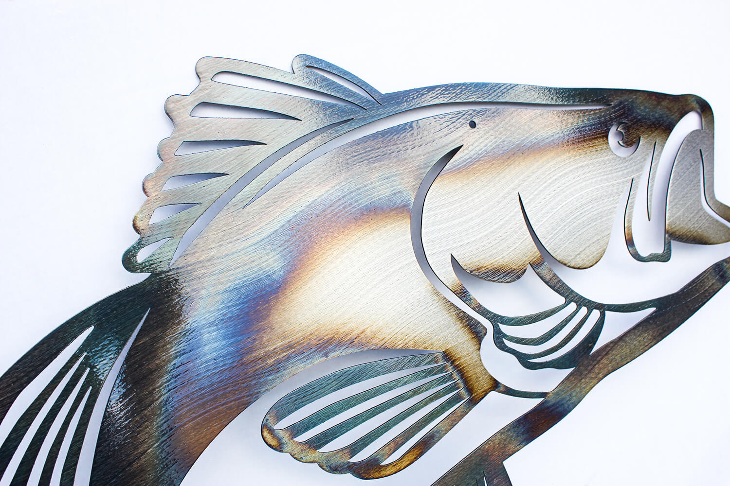 Personalized Bass Fish Metal Art, Bass Fish Decor Idea For Lakehouse