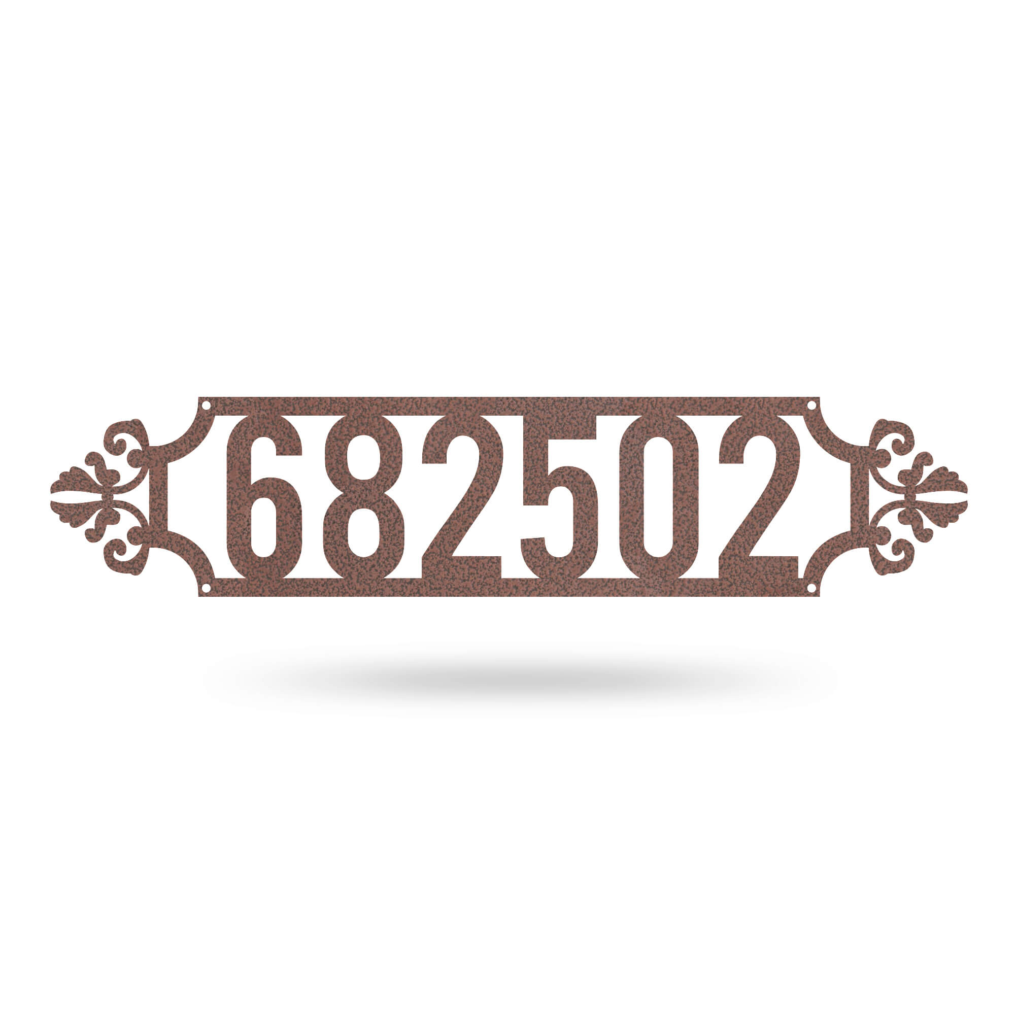 Narrow Number Monogram 4"x18" / Penny Vein - RealSteel Center