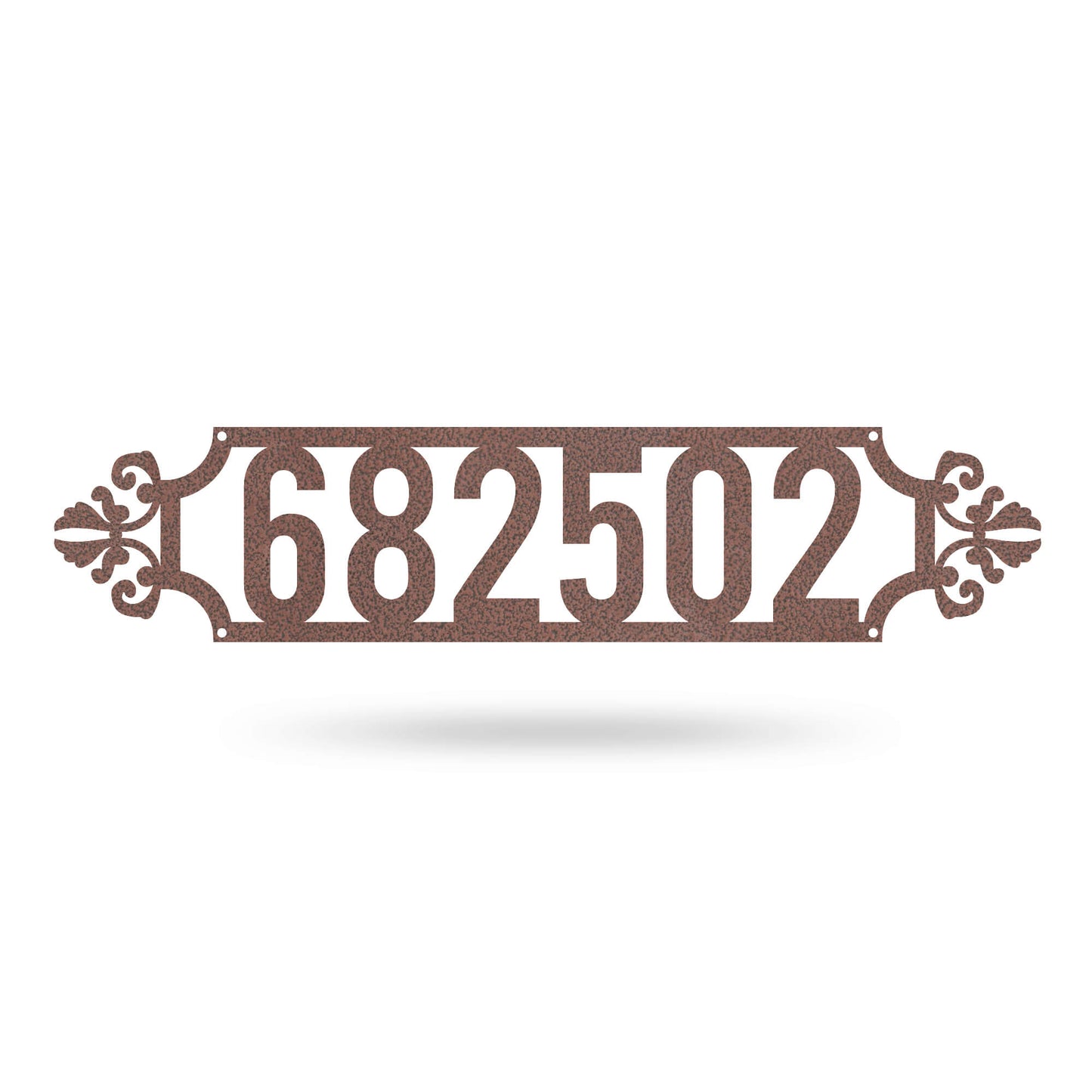 Narrow Number Monogram 4"x18" / Penny Vein - RealSteel Center