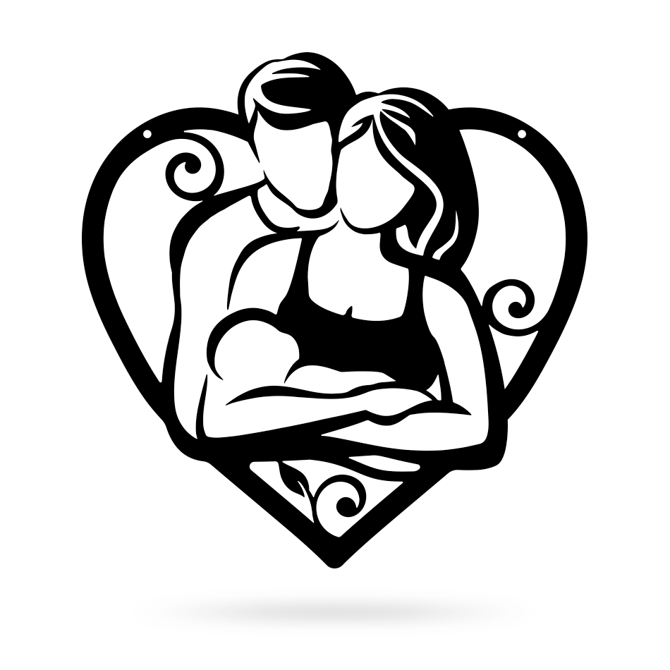 Newborn Wall Décor - Heartwarming Metal Art for Families - RealSteel Center
